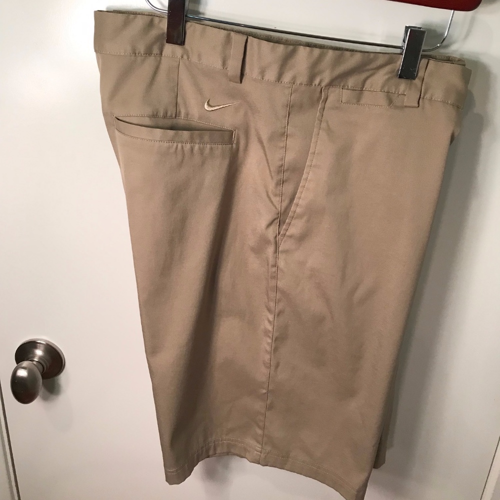 Men's Khaki Nike Dri-Fit Golf Shorts